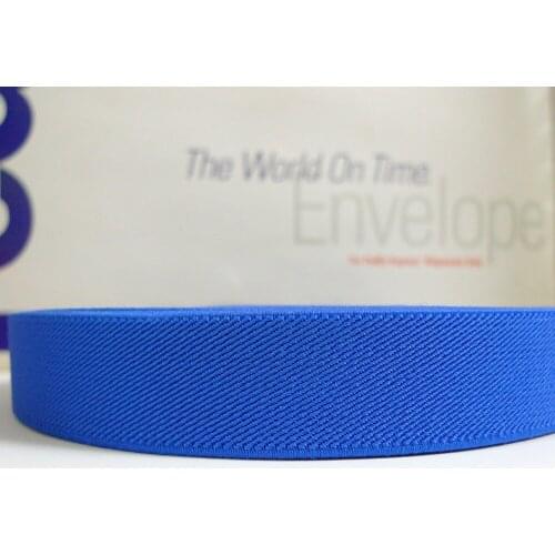 12 Meters 1" 25mm Wide #H4 ROYAL BLUE Color Suspender Elastic Webbing Great For Pacifier Clips