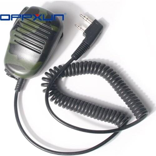 2021 New OPPXUN MINI Camouflage Color Handheld Microphone Mic PTT for Baofeng UV5R UV5RE Kenwood TK3160 TK3307 TK3207G Radio