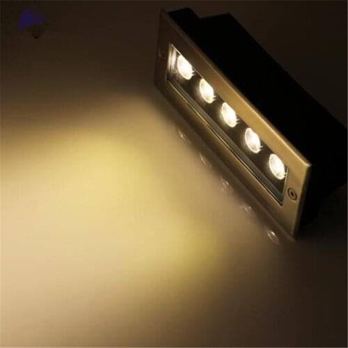 6PCS/LOT DC12V/AC85-265V 5W LED Buried Light Outdoor Waterproof LED Underground light 5*1W RGB Red Green Blue LED Floor Light