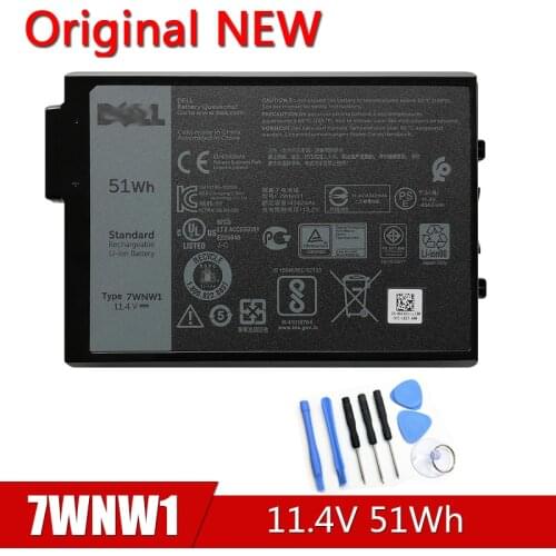 7WNW1 NEW Original Laptop Battery For DELL Latitude 7424 5420 5424 5420 RUGGED 11.4V 51Wh DMF8C