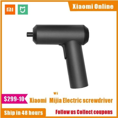 XIAOMI Mijia Cordless Rechargeable Screwdriver 3.6V 2000mAh Li-ion 5N.m Electric Screwdriver With 12Pcs S2 Screw Bits For home
