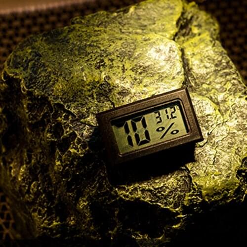 Digital LCD Thermometer Hygrometer for Reptile Vivarium Snake Lizard