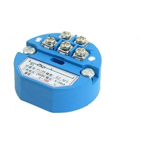 PT100 Temperature Sensor Transmitter 0-150 Celsius Output 4-20mA 24VDC