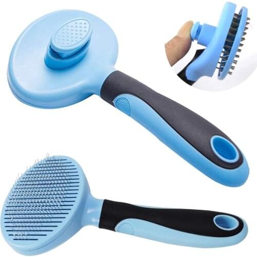 Efficient Self Cleaning Slicker Pet Grooming Brush For Small Large Dogs Cats Comfortable Safe Anti-slip Comb For Pets