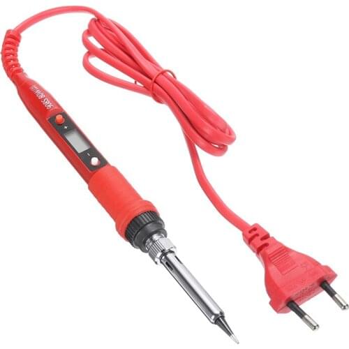 220V LCD Adjustable Temperature With Solder Tip 80W Digital Display Electric Soldering Iron Kit Eu Plug Welding Soldering Tool