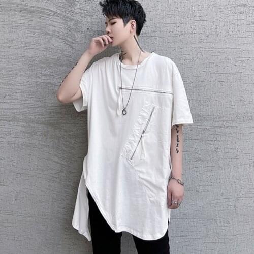 April MOMO 2021 Men Summer Short Sleeved Hip Hop Cotton T Shirts Tees Tops Male Casual Fashion Loose Style O Neck T Shirts Men
