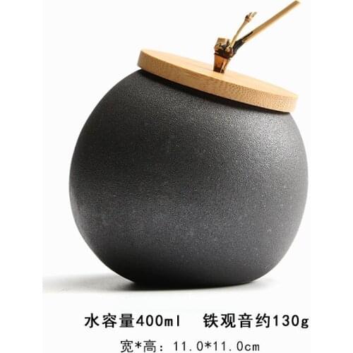 Sealed Can Storage Tank Food Grains Storage Jar Creative Round Cork Tea Containers Kitchen Storage tea tin tea storage