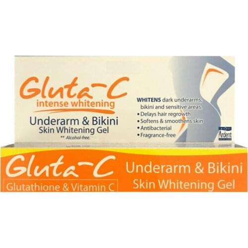 Gluta-C Intense Lightening Brightening Glutathione & Vitamin C Underarm Bikini Skin Whitening Gel 20ml