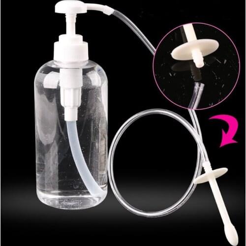 Male and female enema cleaner back court press bottle irrigator sex foreplay stimulating gay anal sex clean adult sex products