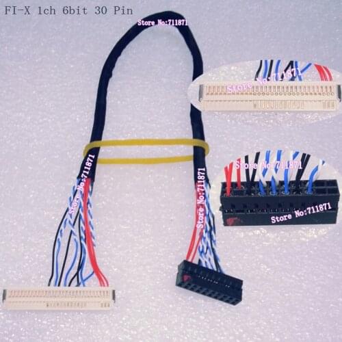 30P LVDS 1ch 6bit FI-X LCD Screen Cable FIX 30Pin Single Six 6 LCD Screen Line FIX 30P D6 Screen Wire Usually use screen line