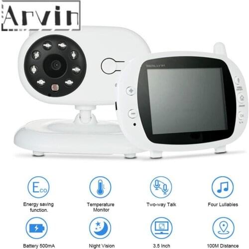 3.5 inch Video Wireless Electronic Baby Monitor Security Camera Nanny IR Night Vision Babyphone Monitors Temperature Monitoring
