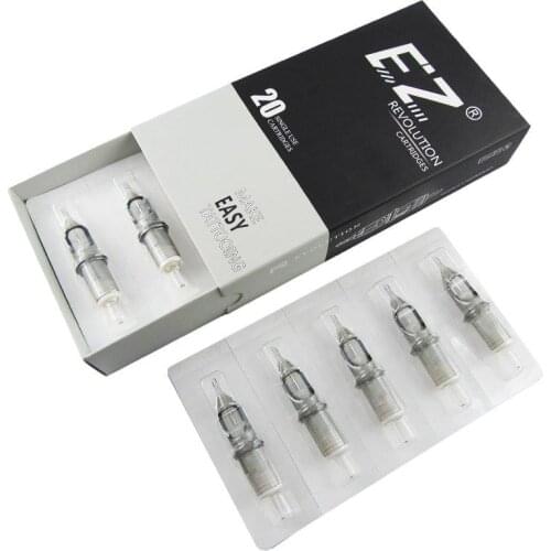 EZ Revolution Cartridges Tattoo Needles Round Liner Medium Taper 3.5mm 3/5/7/9 #10 0.30mm #12 0.35mm for Machine and Grip 20pcs
