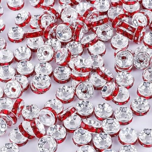 Round Czech Crystal Rhinestone Spacer Beads For Jewelry Making Loose Beads For Necklace Bracelets Diy Jewelry Making