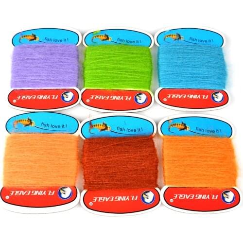 1 Bag Fly Fishing Feather Line Tinsel Chenille Crystal Flash Line DIY Streamer Flies Material Flying Bait Lures