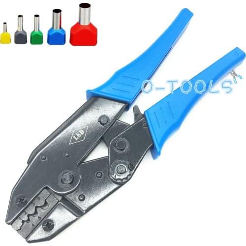 LS-04WF crimping pliers for insulated non-insulated twin ferrules tube terminals 1-6mm2 17-10AWG brand tools
