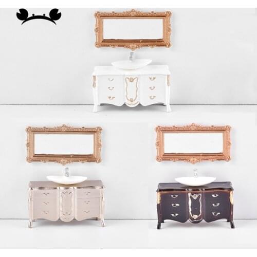 1:25 Dollhouse Bathroom Miniature Wash Basin Bathroom Sink Model Simulation Model building Accessory