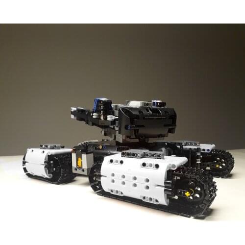 Ipin moc-29297 Technology tank mobile can fire bullets PDF drawing Boy Gift building brick