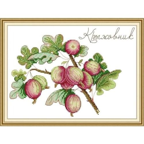 Fig cross stitch kit aida 14ct 11ct count printed canvas stitches embroidery DIY handmade needlework