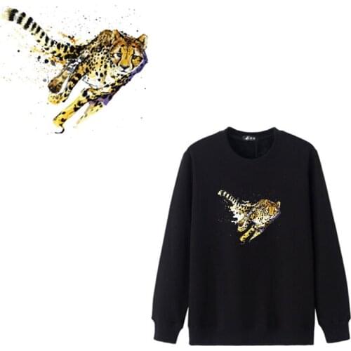 Tiger Patch Iron on Patches for Clothing Heat Transfer Stripes Stickers on Cloth for T-shirt DIY Applique Thermal Transfer Vinyl