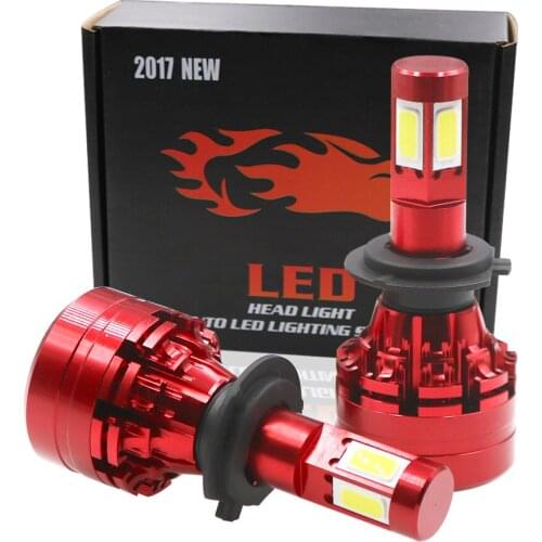 One Set Car Headlight H4 Hi/Lo Beam LED H7 H8 H9 H11 H13 9005 9006 9007 80W 10000lm 6500K 12V Auto Car Headlamp Fog Light Bulbs
