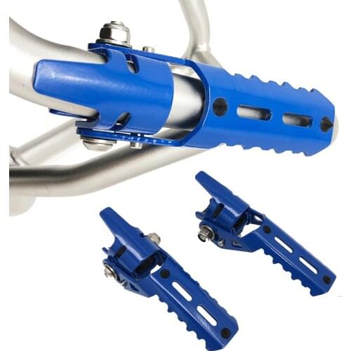 Motorcycle Highway Front Foot Pegs Folding Footrests Clamps 22-25mm For BMW F800GS Adventure S1000XR F750GS F850GS C400X C400GT