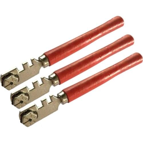 Tipped Glass Cutter Wooden Handle Pencil Window Glass Craft Cutting Knife Tool For Hand Tool