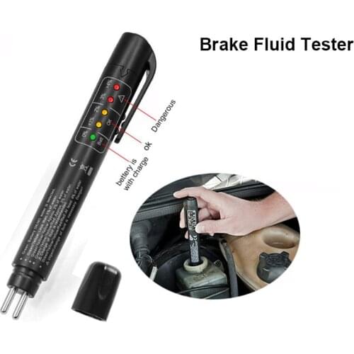 Universal car accessories Brake Fluid Tester diagnostic tools Accurate Oil Quality 5 Leds Auto Vehicle brake fluid testing tool