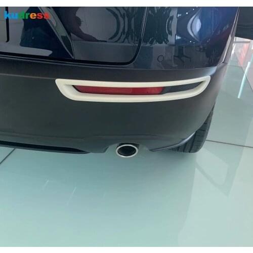 Rear Fog Light Cover Trim For Mazda CX30 CX-30 2020 2021 Carbon Fiber Back Fog Lamp Frame Strip Sticker Car Styling Accessories