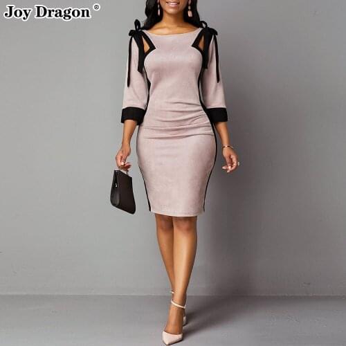 Bodycon midi Party sexy Prom plus size clothing evening basic Elegant dresses women cocktail long sleeve corset office Tight