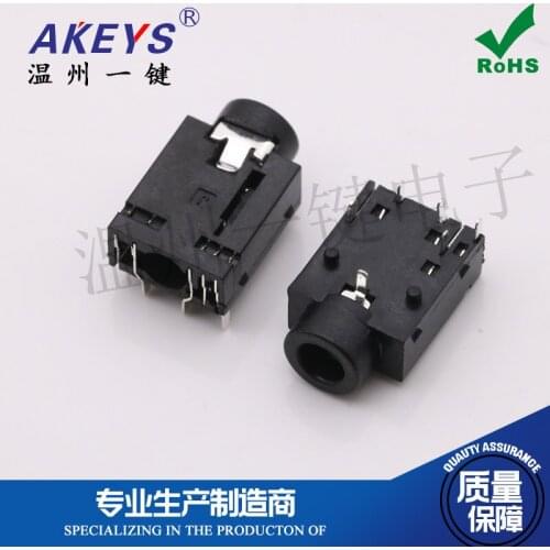 10 PCS PJ-343 power socket 3.5 headphone socket 5 foot socket 2 fixed foot 3.5MM socket base