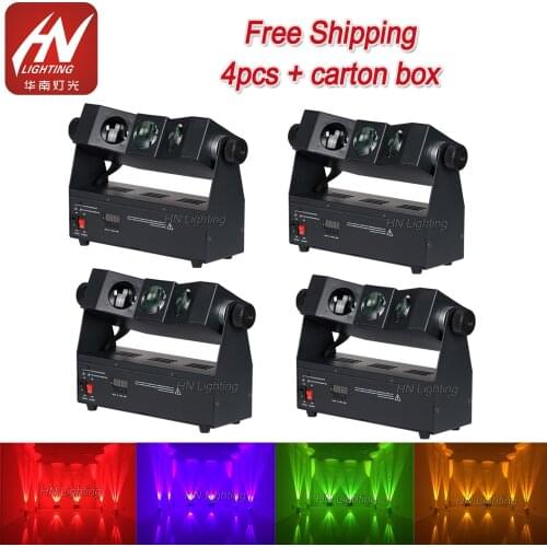 4X LOT Stage Lighting 3x10w rgba 4 in 1 Battery Operated Wireless dmx led wall washer