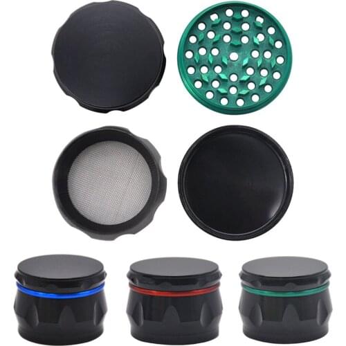 4-Layers Metal Tobacco Grinder Smoke Grinders Smoking Accessories Drum Shape Herbal Crusher Tobacco Shredder Weed Accessories