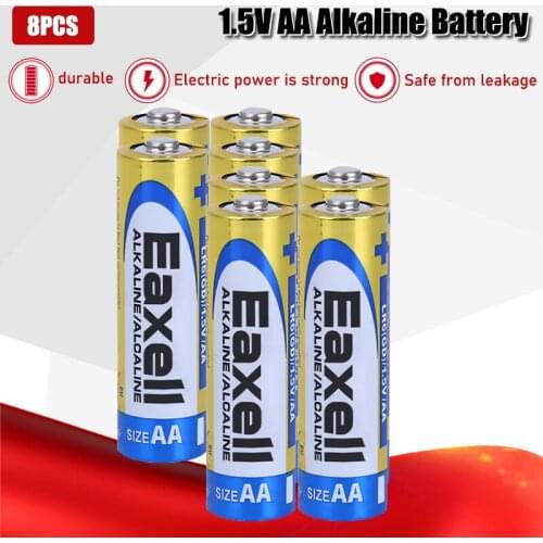 8pcs Original For maxell LR6 1.5V AA Alkaline Battery For Electric toothbrush Toy Flashlight Mouse clock Dry Primary Battery