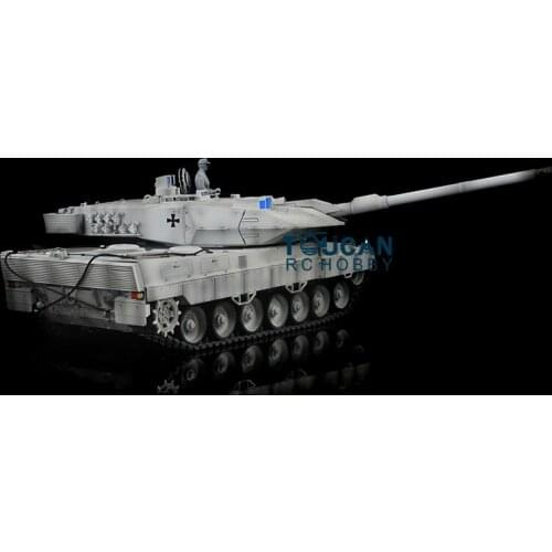 CS 1/16 Customized 3889 Leopard2A6 RC Tank Model Ver1 with Full Metal Chassis Plastic Upper Hull T3 Barrel Recoil TH04651-SMT5