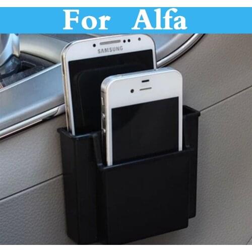 Car Cell Phone Holder Charge Box Holder Pocket Organizer Seat Bag For Alfa Romeo 4c 8c Brera 156 147 159 166 Car Interior
