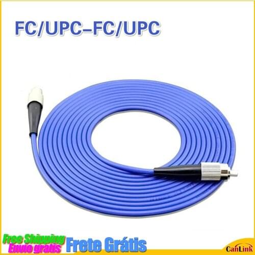 Stock Ready Fiber Optic Patch Cord Jumper Armoured FC/UPC-FC/UPC 5PCS SM 3.0mm Fibra Optica FTTH Single Mode Freeshipping