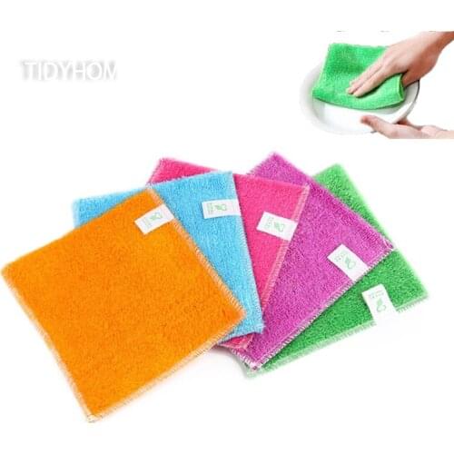 Used For Kitchen Cooking Utensils Cleaning Desktop Cleaning High Efficiency Anti-Oil Bamboo Fiber Towels Kitchen Supplies Wipes