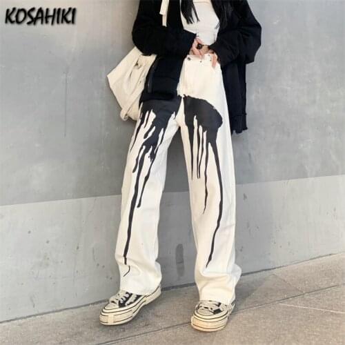 KOSAHIKI Womens High Jeans