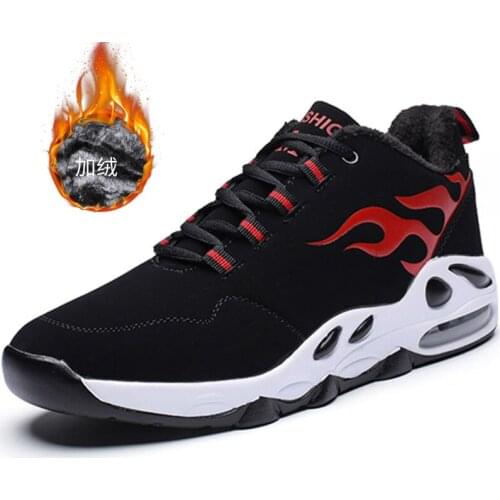 Men Winter Warm Air Casual Shoes Fashion Sneakers Footwear Male Walking Shoes Man Outdoor Rubber Mens Snow Shoes