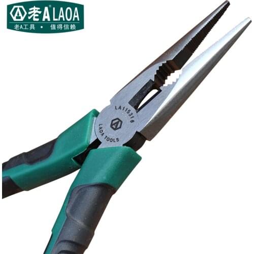 LAOA 6" Needle nose Pliers Multi-function CR-V Long Nose Pliers