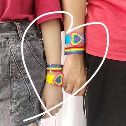 Minimalist Nepal Rainbow Bracelet Pride Woven Braided Men Women Couple Friendship Jewelry accseeories Charm Braclet
