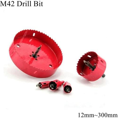 15mm ~ 300mm M42 Drill Bit Set Bi Metal Wood Hole Saws Opener Bimetallic HSS Cutter Woodworking Aluminum Iron Stainless Steel