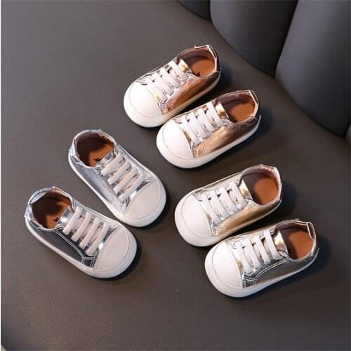 2021 New Autumn Baby Shoes Leather Toddler Girls Boy Sneakers Soft Sole Breathable Fashion Infant Shoes 15-25