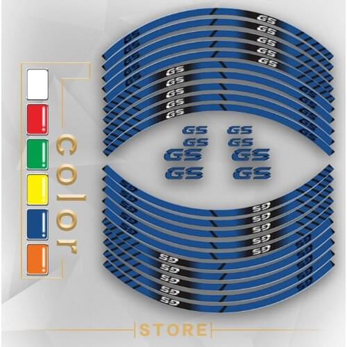 New high quality Motorcycle Tire Reflective stickers inner wheel stripes decoration decals for BMW GS gs