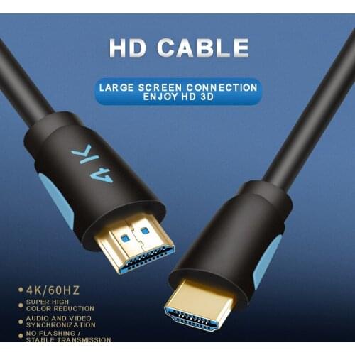 POHIKS 1pc High Quality 4K 3D Video Audio Cord Cable High Speed Durable HD Cables For Home Theater Applications