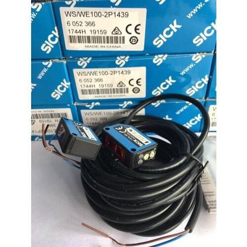 Brand new original German SICK pair of photoelectric switch sensor infrared sensor WE100-2P1432, WS100-2D1032