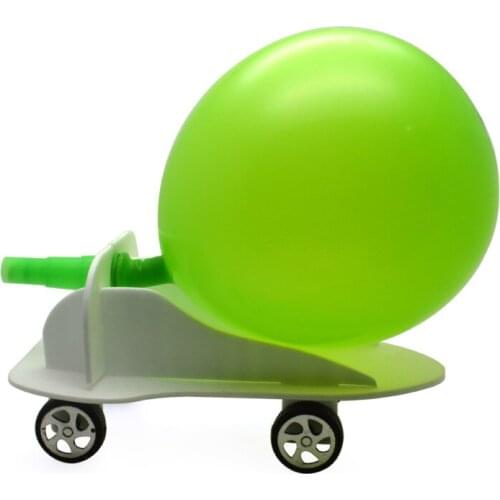 Student DIY Filler Balloon Car Science Experiment Equipment Children Craft Toys Understand Recoil Movement Characteristics