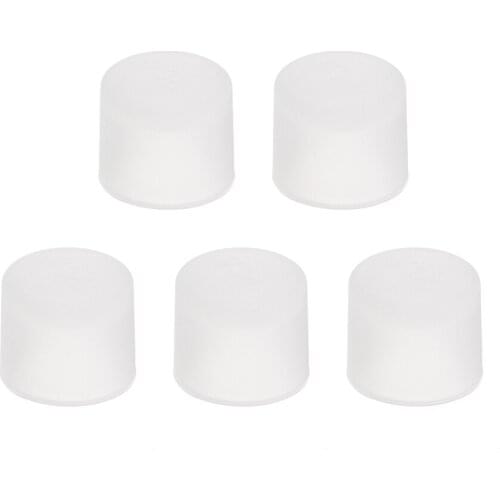 Uxcell 5pcs RCA Female Connector Socket Jack Plug Protector Cap Cover Clear for DVD Amplifier AV Receiver Dust Proof