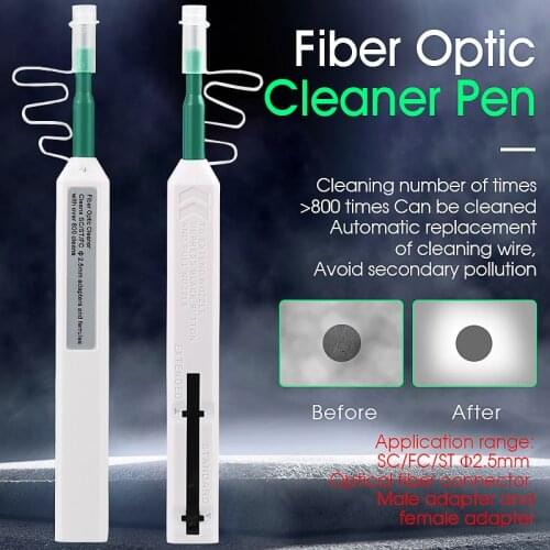 Free shipping Fiber Optic Cleaner SC/FC/ST Cleaner Tool 2.5mm Universal Connector Fiber Optic Cleaning Pen