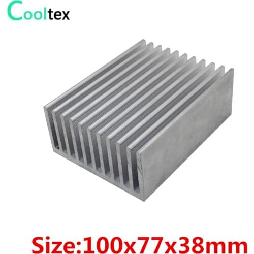 High power) 100x77x38mm Extruded Aluminum Heat Sink heatsink radiator cooler for LED power amplifier Electronic cooling